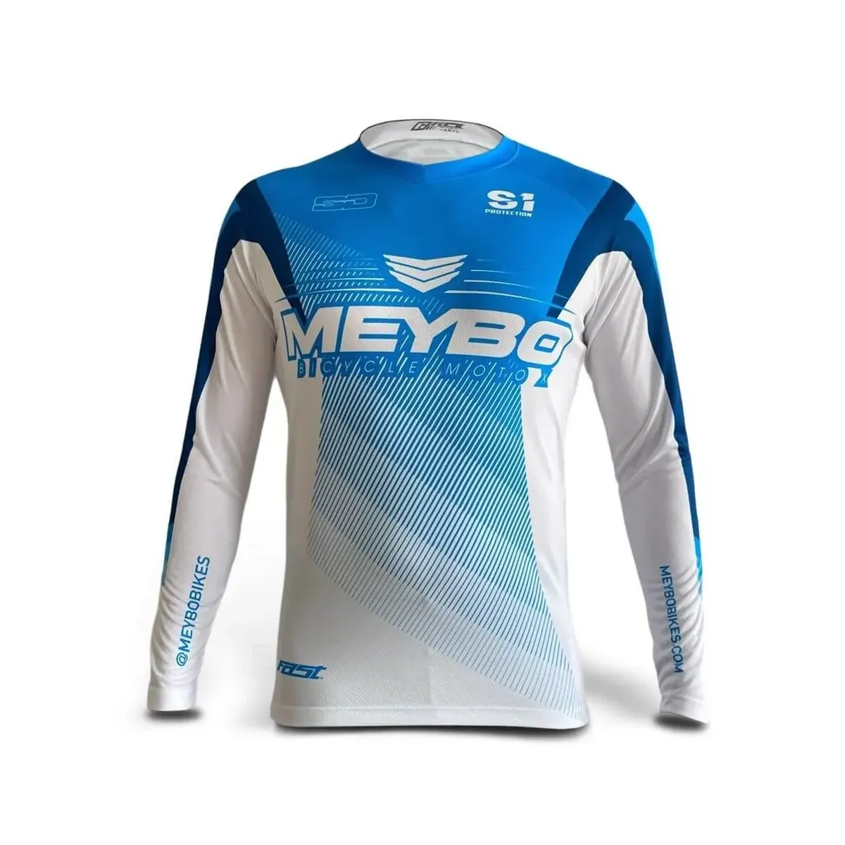 Meybo Race Jersey V6 SlimFit Cyan/Blue